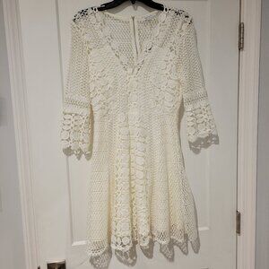 Brand New Lucy Paris Ivory Lace Dress XS